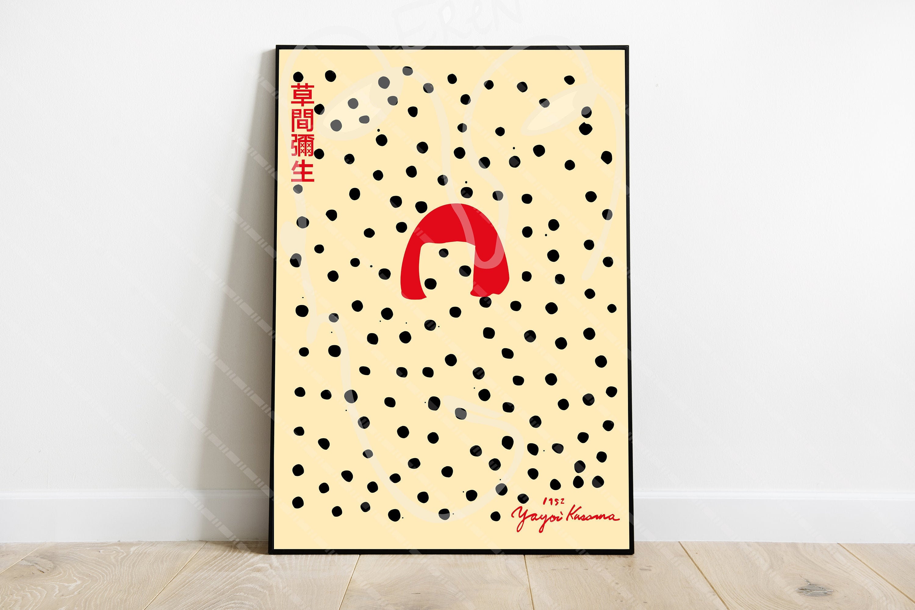 Yayoi Kusama Exhibition Poster Printable Wall Art Print Kusama Etsy