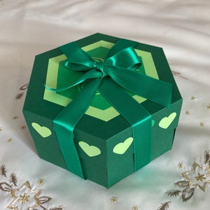 Mother's day gift, explosion photo box for birthday/anniversary/wedding/engagement/Valentine's day gift, regalo speciale, mini foto album,