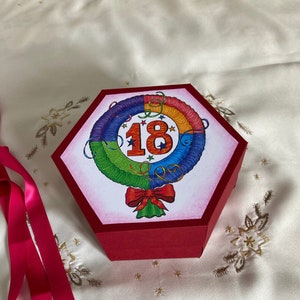 Creative explosion photo box, age of majority gift, special gift, scatola regalo per la maggiore età, idea regalo