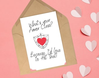 DND Valentines Card | What's Your Armor Class | Custom Dungeons and Dragons Card