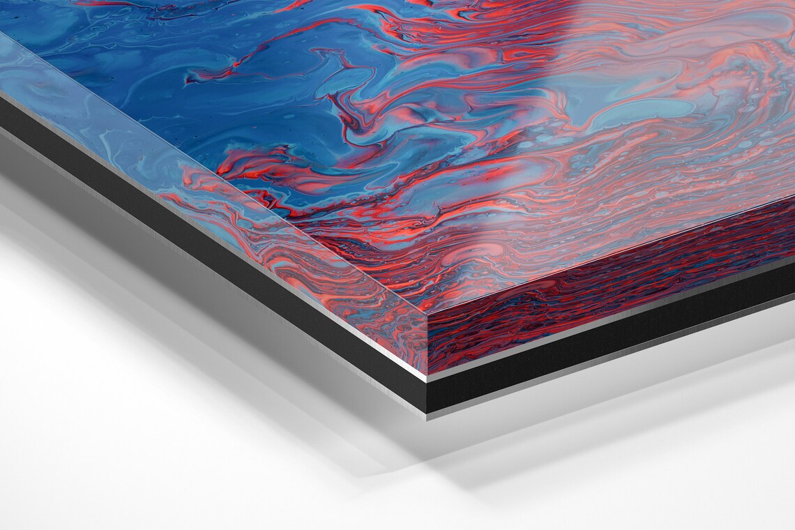 Abstract Diasec Acrylic Glass Printing Wall Art Natural And Etsy