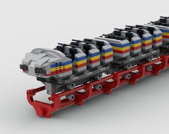 Big One FULL TRAIN (Retro) - Blackpool Pleasure Beach - Modular MOC Set Instructions