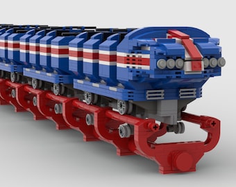 Big One FULL TRAIN - Blackpool Pleasure Beach - Modular MOC Set Instructions