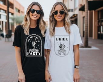 Bride or Die Bachelorette Party Shirt, Till Death Do Us Party Bachelorette Party T Shirts, Bachelorette Party Shirts, Bach Party Shirt