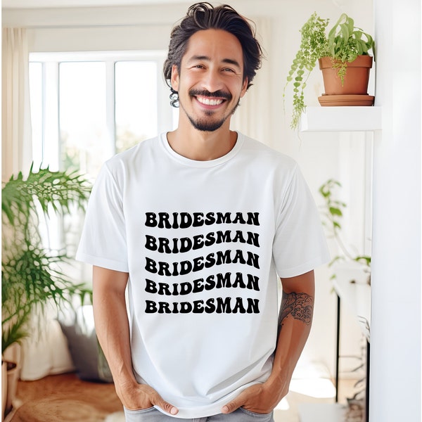 Bridesman Shirt, Retro Wedding Party T Shirts, Bachelorette Party Shirts, Bridesmaid Shirt, Bride Shirt, Wedding Party Gift, Bridesman Gift