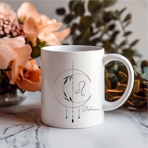 Personalized Zodiac Sign Coffee Mug