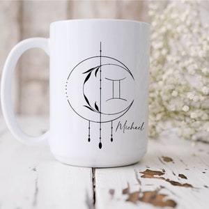 Personalized Zodiac Sign Coffee Mug