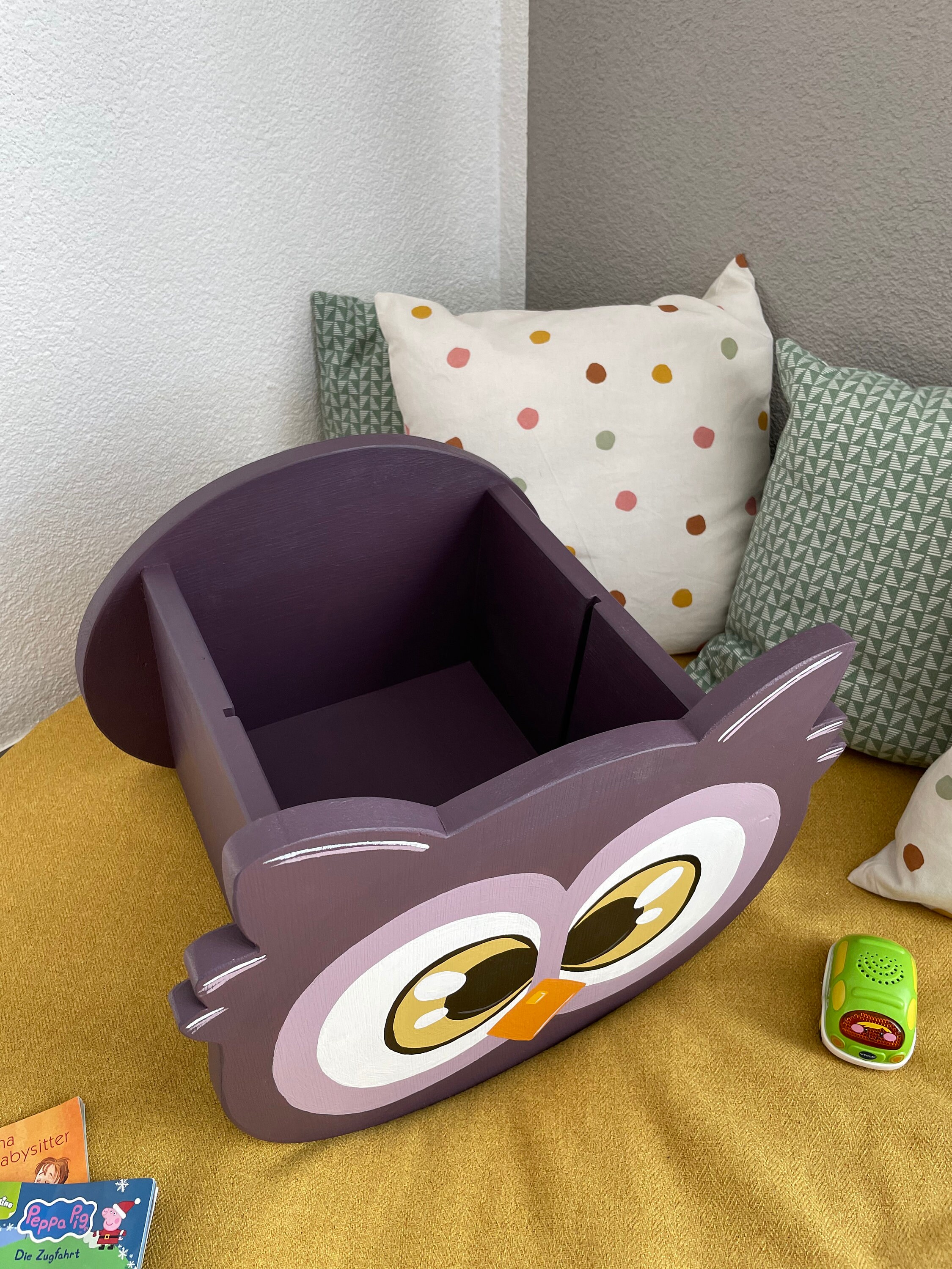 Bücherkiste / Bücherbox oder Spielzeugkiste aus Holz Ellie | Etsy