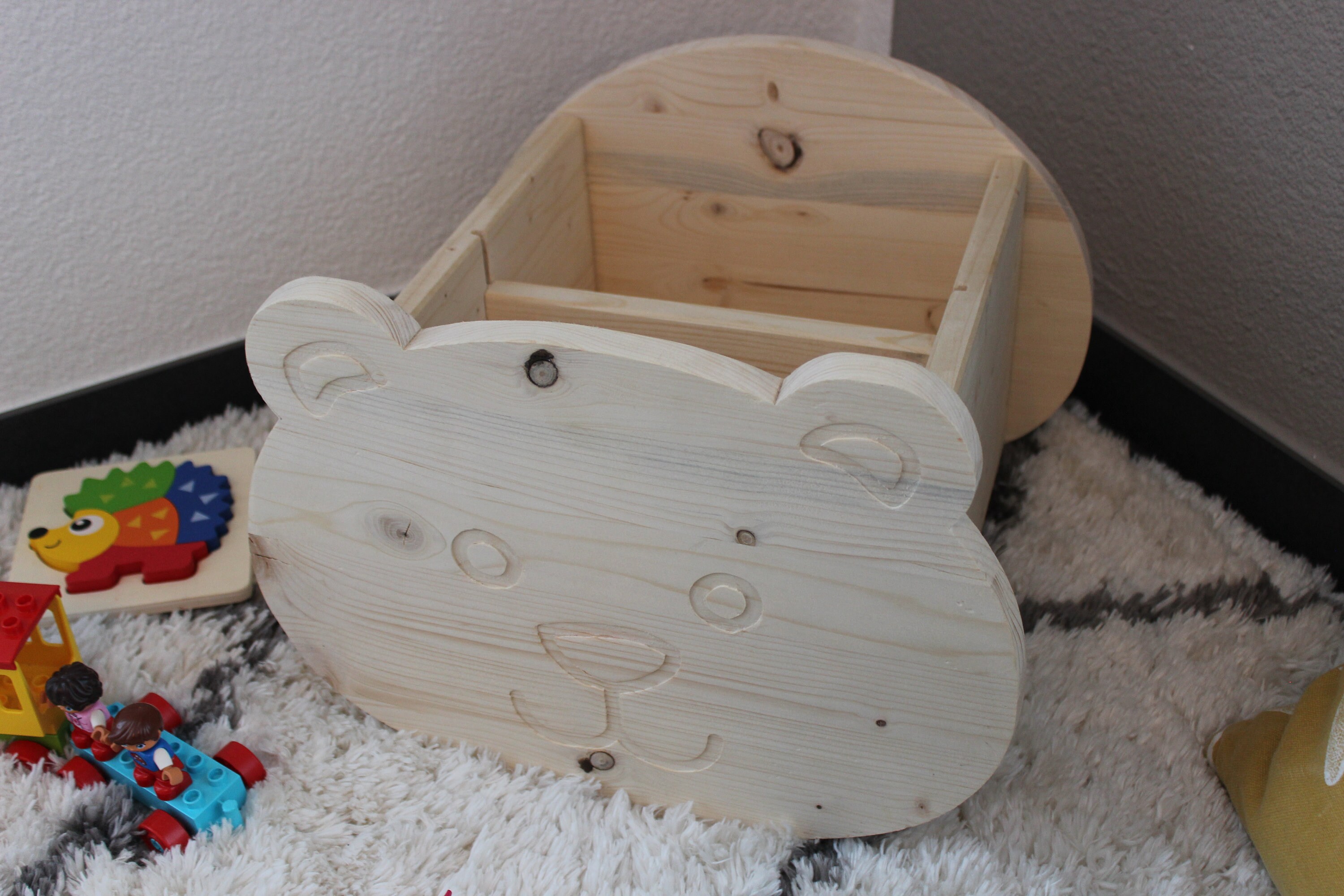 Bücherkiste / Bücherbox oder Spielzeugkiste aus Holz Bruno | Etsy