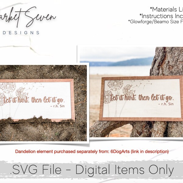 Let It Go SVG - Laser Cut File