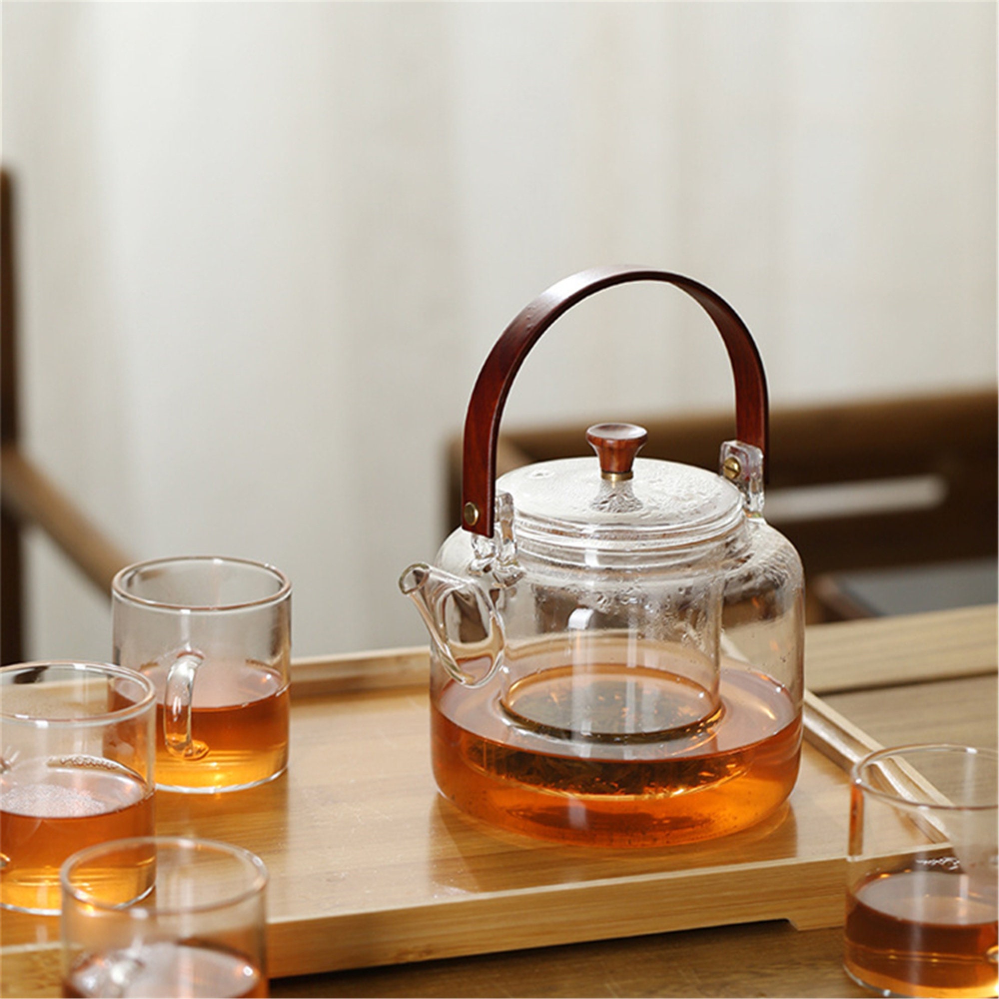 Glass teapot brewing teapot heatresistant water teapot Etsy