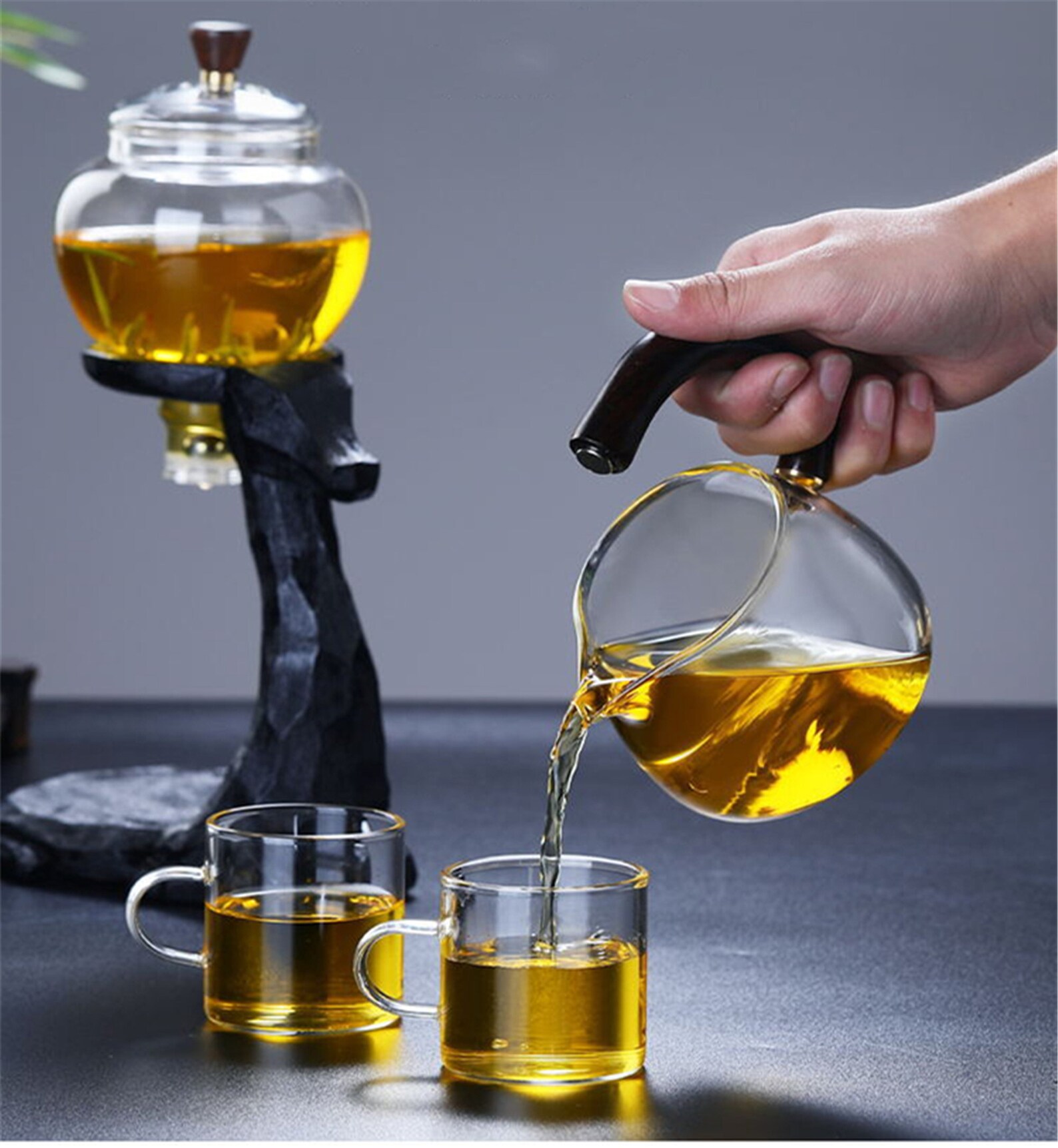 Glass automatic teapot tea set Kung Fu tea maker Etsy
