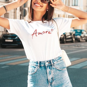Amore Unisex T-Shirt | Amore shirt, Italy Gift, Summer T-Shirt, Love in Italian