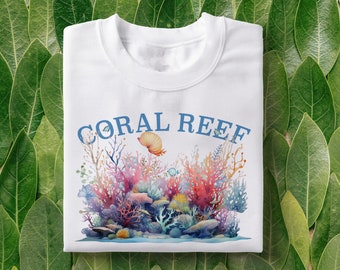 Coral Reef Graphic T-Shirt: Sea Life Ocean Tee