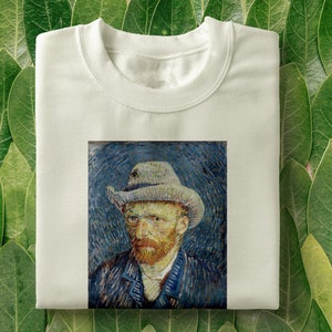 Van Gogh Portrait T-Shirt | Art Hoe Top, Arthoe Tee, Vangogh shirt, Arty Top, Artsy Gift, Arty Gift, Van Gogh Painting, Famous Artists