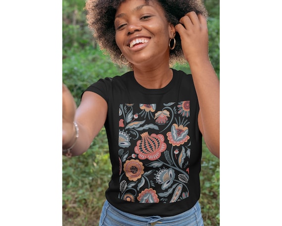 Abstract T-Shirt | Floral Art Shirt, Art T-Shirt, Aesthetic Top, Tropical, Artsy Tee, Spring 2021, Floral Tee, Flowers Top, Spring T-Shirt