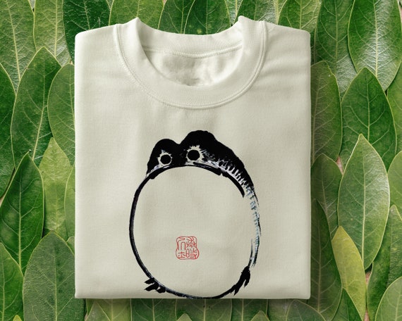 Sad Frog Pocket T-shirt: Japanese Art Meme Graphic Tee - Etsy