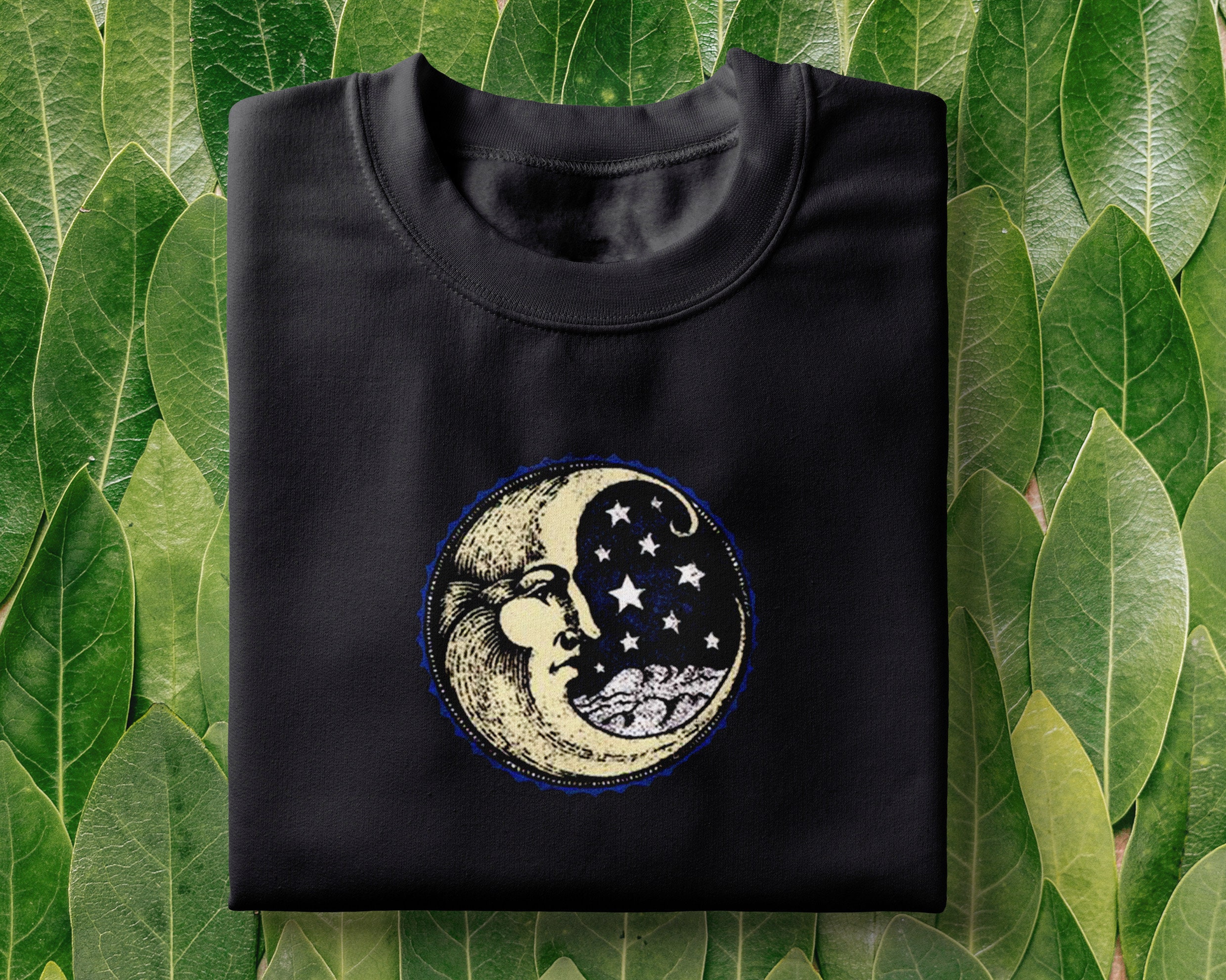 トップス PHENOMENON Crescent Moon Graphic T Shirt Crescent Moon T-shirt - Gothic Moon T-shirt - Half Moon