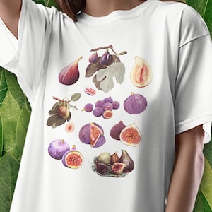 T-shirt vijgen | Grafisch shirt fruit, T-shirt vijgen, T-shirt vijgen, vintage T-shirt, vintage T-shirt fruit, grafische vijg