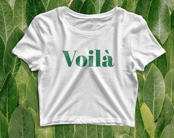 Voila Baby Tee: French Top, Paris Fashion