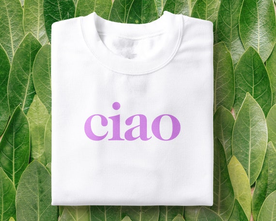 Ciao Tee: Soft Cotton Unisex Italian Shirt - Main Image