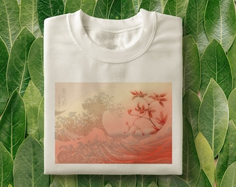 Japanese wave T-Shirt | Hokusai shirt, The Great Wave off Kanagawa tee, Japanese flowers great wave, Japanese inspired, aesthetic shirt