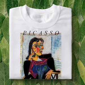 Pablo Picasso Portrait of Dora Maar T-shirt | Picasso Tee, Art Aesthetic, Dora Maar Shirt, Vintage Aesthetic, Art Shirt, Cubism t-shirt