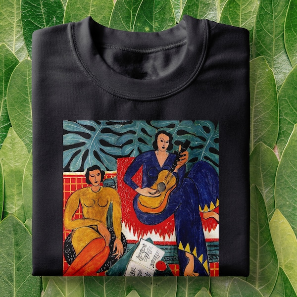 Matisse T-Shirt | La Musiqa, Art TShirt, Artsy Tee, Picasso Shirt, Artsy Pastel Shirt, Pastels T-Shirt, Painting T-Shirt, Vintage Paintings