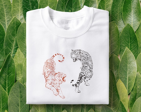 vintage shirt  Tiger shirt  タイガーシャツ Vintage Tiger Shirt Womens Tiger Shirt Cute Tiger Shirt