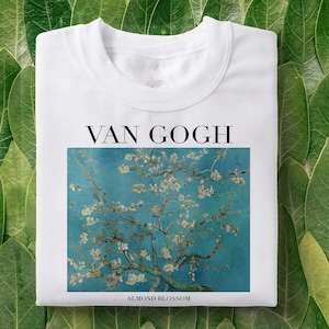 Van Gogh T-Shirt | Almond Blossom Painting, Art T-shirt, Vincent Van Gogh, Artsy, Classical Paintings, Painting TShirt, Painter, Flowers