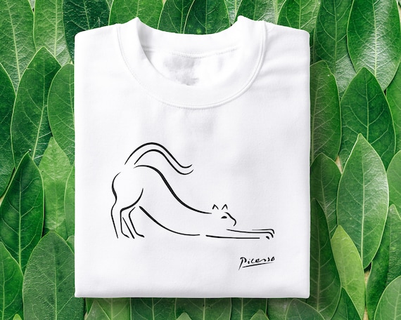 Art T-Shirt Picatsso Cat Art T-Shirt Picatsso Cat