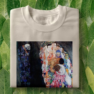 Klimt T-Shirt | Death & Life by Klimt, Gustav Klimt, Arthoe, Art Hoe Tee, Artsy Shirt, Art Gifts, Grunge Aesthetic, Tumblr Aesthetic,