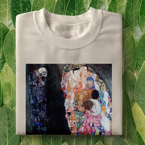 Klimt T-Shirt | Death & Life by Klimt, Gustav Klimt, Arthoe, Art Hoe Tee, Artsy Shirt, Art Gifts, Grunge Aesthetic, Tumblr Aesthetic,