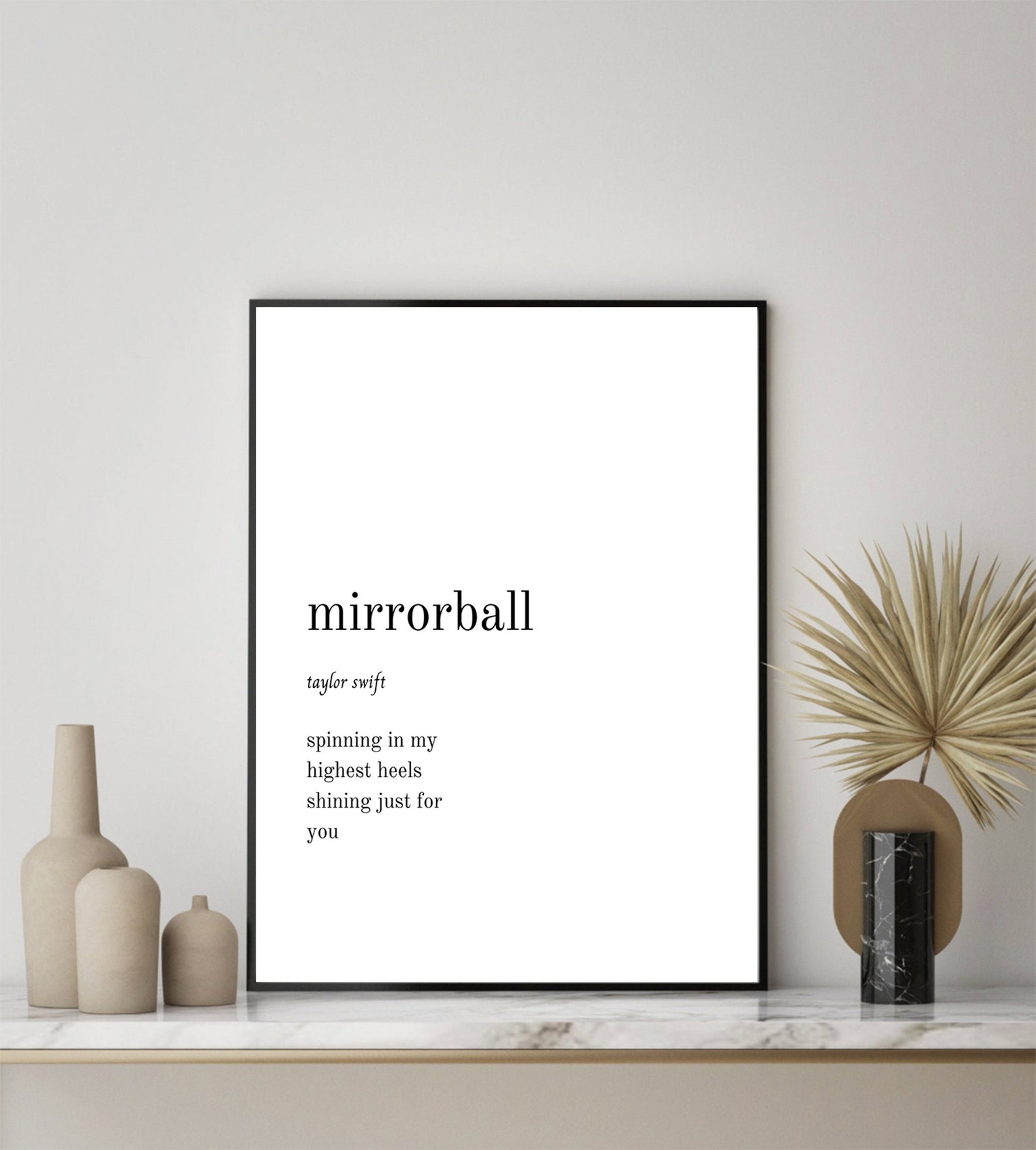 Taylor Swift mirrorball Lyrics Printable Download Taylor Etsy