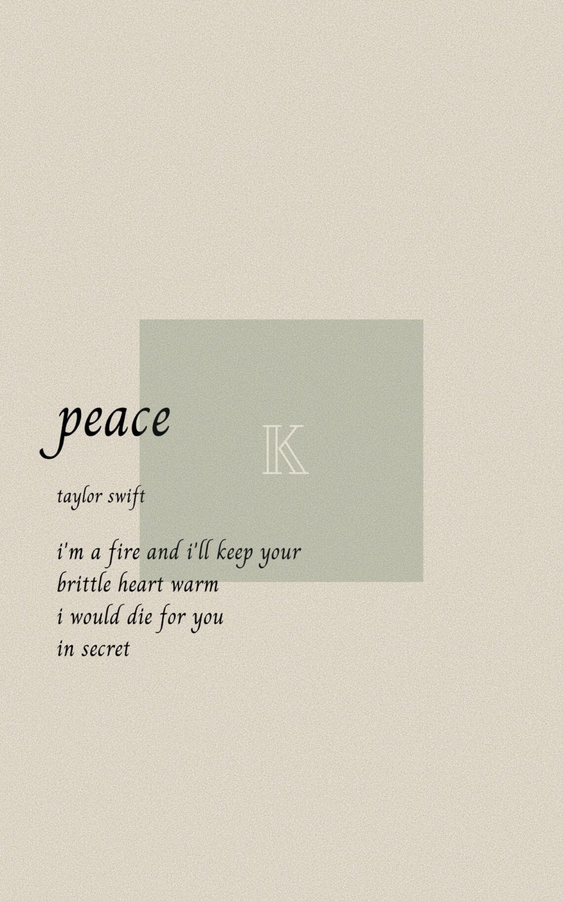 Taylor Swift Folklore Lyrics Wallpaper Download Taylor Swift Etsy