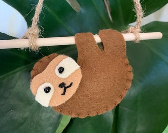 Handmade Sloth Ornament