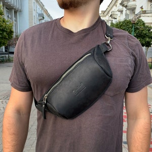 Sac banane en cuir noir, sac banane, sac banane, sac banane, sac de festival, sac banane de vêtements, sac banane en cuir, sac banane, sacs banane pour femmes