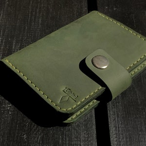 Cartera verde, Monedero, Cartera personalizada, Cartera funcional, Cartera unisex, Cartera personalizada, Cartera compacta, Cartera de cuero para hombre, Cartera de viaje