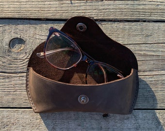 Estuche para gafas, estuche de cuero para gafas, estuche para gafas de lectura, estuche para gafas de sol, estuche para gafas personalizado, estuche, caja de cuero para gafas