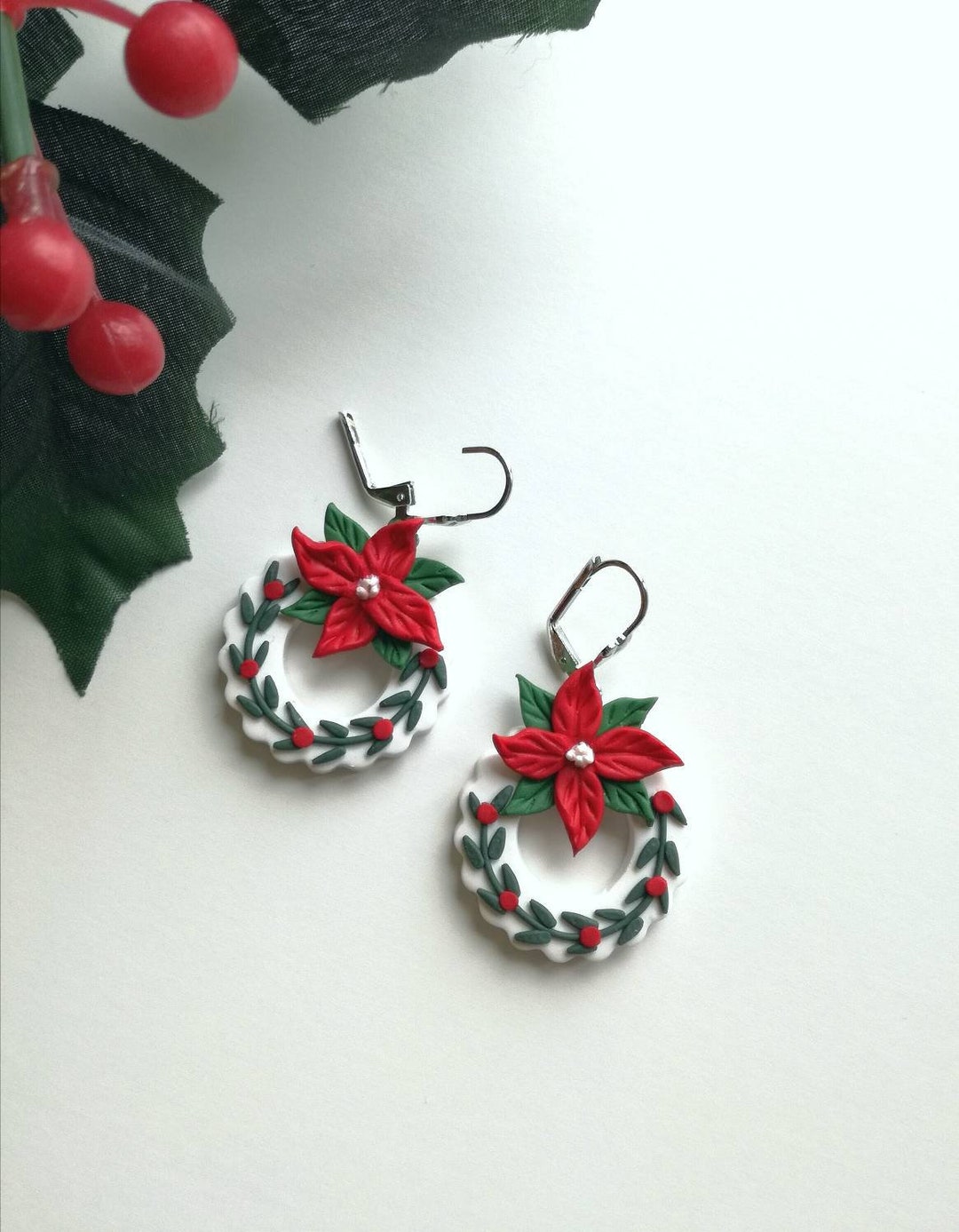 Holiday Wreath Earrings