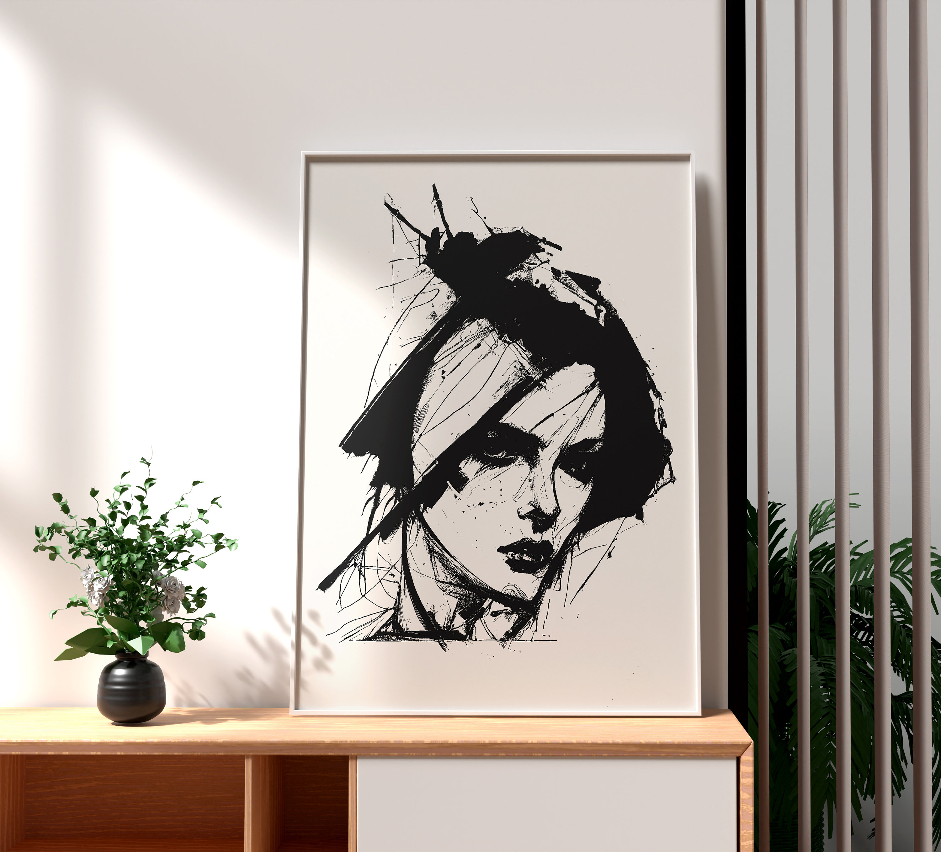 Japanese Abstract Ink Japanese Ink Art, Traditional Japan Abstract Artwork, Classic Asian ...