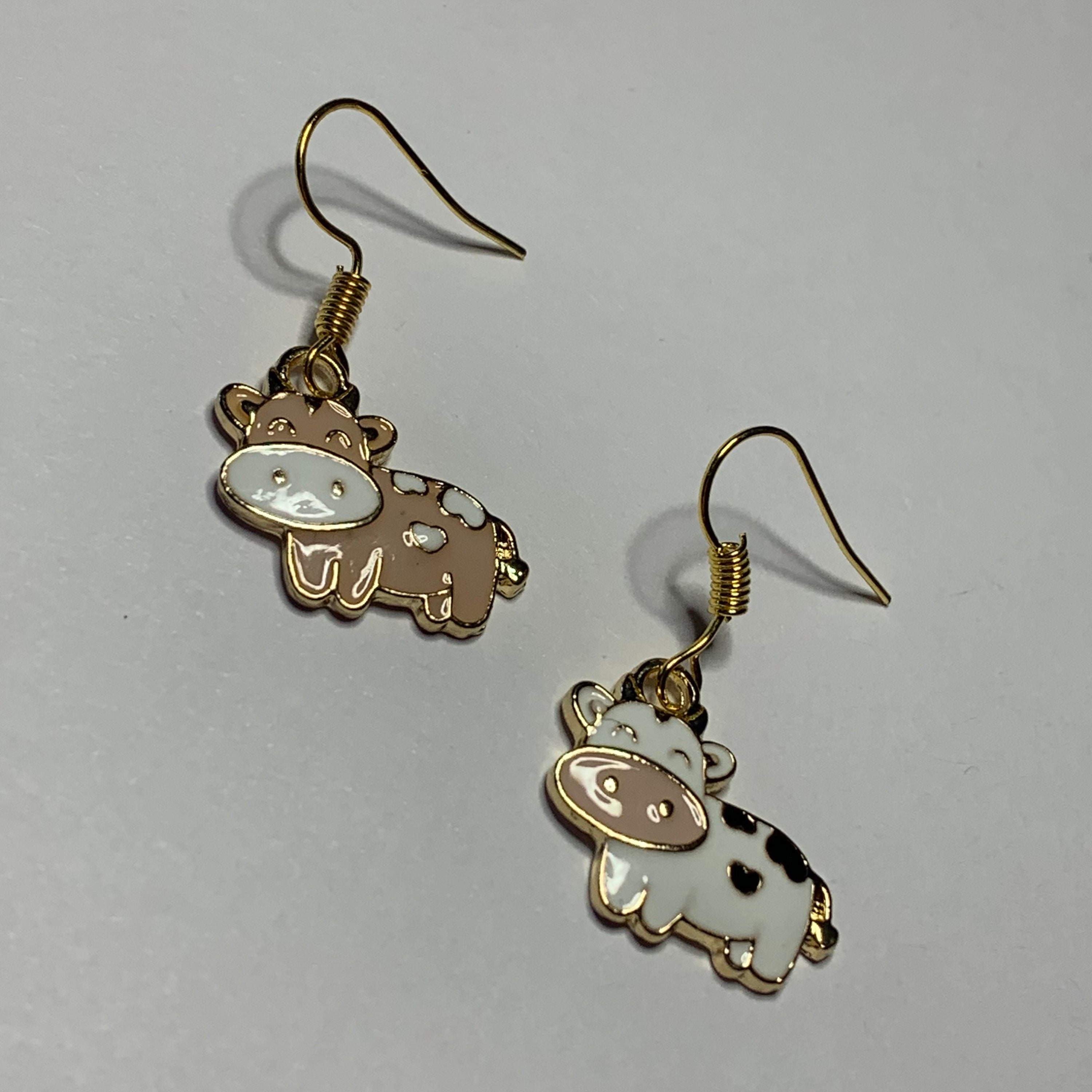 Cow Earrings Etsy
