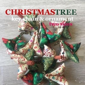 Christmas Ornament, key chain,  DIGITAL PDF FILE sewing pattern