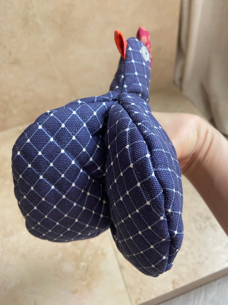 Quilting Kitchen Gloves Pdf Sewing Pattern Chicken Pot Holder Etsy