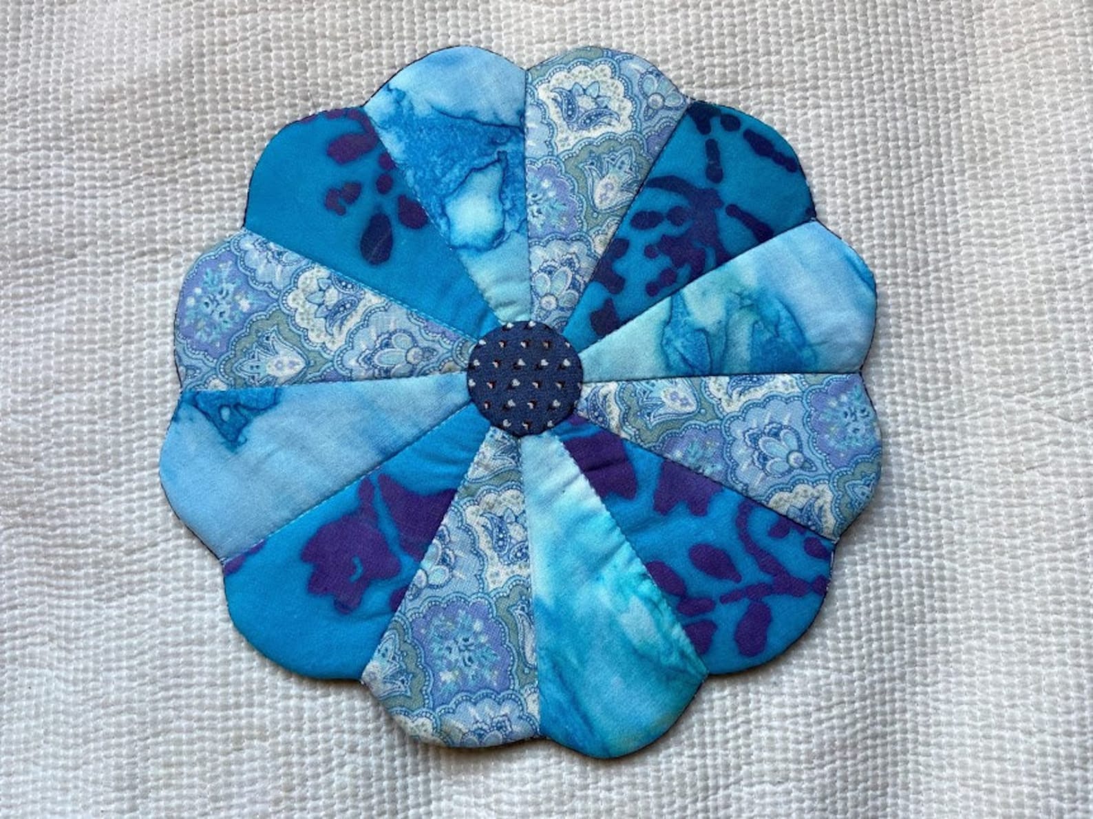 Downloadable PDF Sewing Pattern Patchwork Flower Trivet Etsy