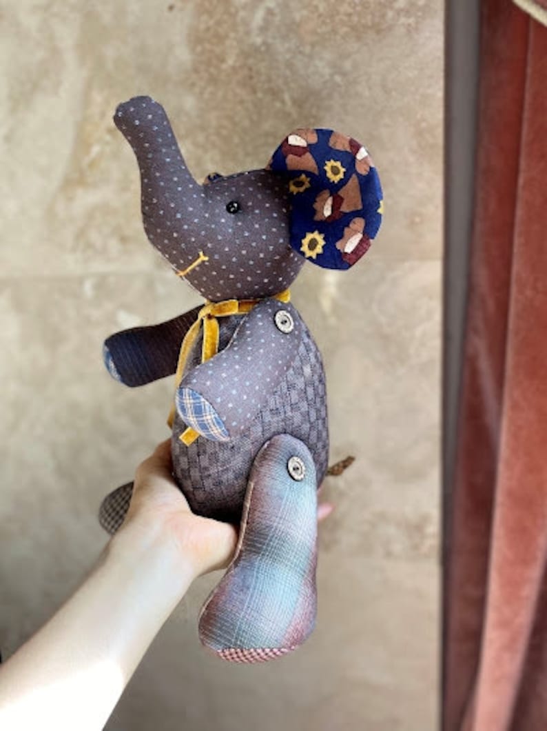 Patch Work Elephant Stuffing Doll Sewing Pattern, DIGITAL PDF FILE - Etsy