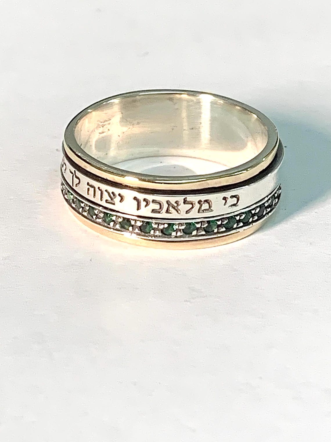 The Angels of God Will Protect You All Your Ways,emerald Stones Spinner ...