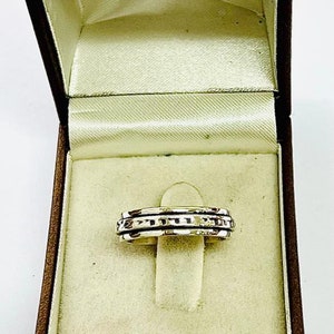 I Am My Beloved Ring, Ani Ledodi Ring, Sterling Silver Spinner Ring for Women, Jewish Wedding Ring, Hebrew Engraved Ring, Silver Israel Ring