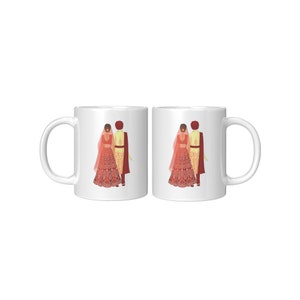 Punjabi Wedding Wedding Gift Newlywed Gift Engagement Gift Anniversary Gift Indian Wedding Indian Mugs Wedding Season image 4