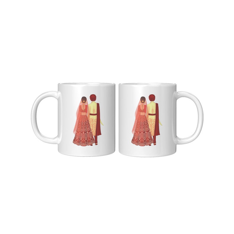 Punjabi Wedding Wedding Gift Newlywed Gift Engagement Gift Anniversary Gift Indian Wedding Indian Mugs Wedding Season image 4